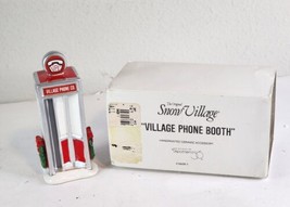 Dept 56 Village Phone Booth The Original Snow Village VTG 1994 In Original Box - £13.95 GBP