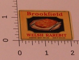 Vintage Brookfield Welsh Rarebit Cheese label - $4.94