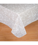 Bordeaux Floral Vinyl Tablecloth Table Cover w/ Flannel Backing 3 Sizes 5 Colors - $15.99