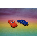 Disney Pixar Cars Mini Lightning McQueen &amp; Doc Hudson Plastic - £3.09 GBP
