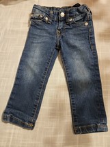 True Religion Bobby Blue Jeans Size 24M Distressed Usa Made - £15.78 GBP