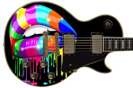 Guitar Skin Axe Wrap Re-skin - Slippery When Wet 757 - $27.71+