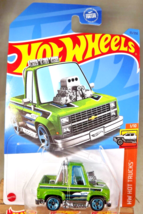 2023 Hot Wheels #93 Hw Hot Trucks 4/5 Toon’d &#39;83 Chevy Silverado Green w/Blue5Sp - £5.90 GBP