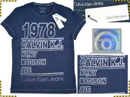 CALVIN KLEIN Men&#39;s T-shirt L or XL *HERE WITH DISCOUNT* CK09 T1G - £28.41 GBP