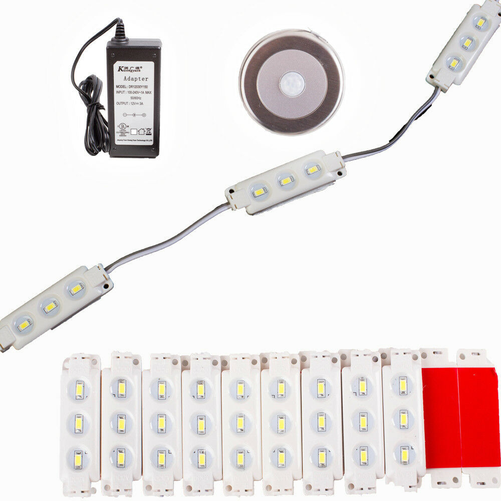 LEDupdates Warehouse STORAGE LED Light Kit + Motion Sensor Switch + UL Power