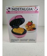 Nostalgia My Mini Heart Waffle Maker, Pink - £17.09 GBP