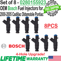 Bosch OEM x8 4-Hole Upgrade Fuel Injectors for 2000-02 Cadillac Eldorado 4.6L V8 - £117.52 GBP