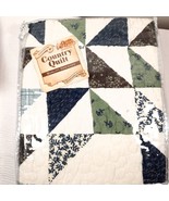 NEW Cracker Barrel Addison Quilted Standard Pillow Sham Country Style bl... - €13,89 EUR
