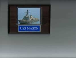 USS MASON PLAQUE NAVY US USA MILITARY DDG-87 SHIP DESTROYER - $3.95