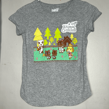 Nintendo Girls T shirt Short sleeve Graphic Animal Crossing Gray Size L (10-12) - £6.93 GBP