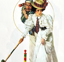 Wicket Thoughts Norman Rockwell 1979 Print From Memory Album Vtg Repro D... - $19.99