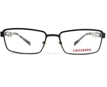 Converse K012 BLACK Niños Gafas Monturas Gris Rectangular Completo Rim 5... - $32.35