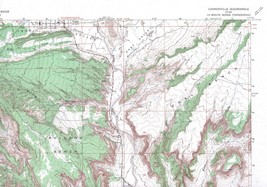 Cannonville Quadrangle Utah 1966 USGS Topo Map 7.5 Minute Topographic - $23.99