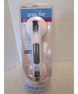 CVS 12&quot; Grab Bar New Sealed Pkg. suction Bath Tub Shower Safety White/Gray - £8.55 GBP