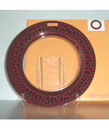Red Leopard Nachtmann 12&quot; By Riedel Crystal Plate Round Platter Lead Fre... - $547.88 MXN