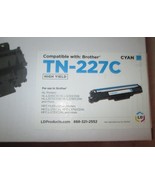 LD Compatible Brother TN-227C High Yield CYAN Toner Cartridge - $334.80 MXN