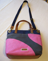 Fossil ZB6932339 Keely Tote Pink Dots Bag Multi purse canvas leather strap NWT*^ - £63.89 GBP