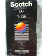Scotch EG T-120 Blank VHS Videocassette Recordable VCR Video Tape New Se... - £3.94 GBP