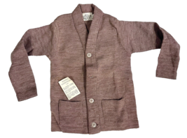 VTG 30s 40s Boys Wool Cotton Cardigan Sweater Deadstock Roanoke Mills Sz... - $174.95