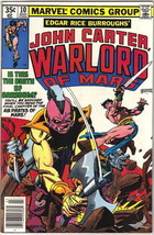 John Carter Warlord of Mars Comic Book #10 Marvel Comics 1978 VERY FINE- - £4.49 GBP