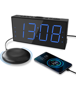 Super Loud Alarm Clock with Bed Shaker, Vibrating Alarm Clock for Heavy ... - £20.62 GBP