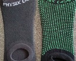 Two (2) Pair Physix Gear Sport No Show Socks Unisex (Dark Gray &amp; Black w... - $14.96