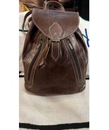 Dark brown genuine leather backpack for men &amp; women, Handmade Leather Ba... - £45.58 GBP