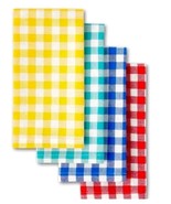 Pioneer Woman ~ GINGHAM ~ Multicolored Check Pattern Fabric Napkin ~ 18&quot;... - $28.00