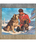Canadian Mountie RCMP With A Dog A.Friberg T N P Co. 23&quot; x 18&quot; - £22.78 GBP