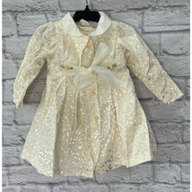 Vintage BT Kids Ivory Dress &amp; Topcoat Easter Christening Wedding Size 24... - £31.83 GBP