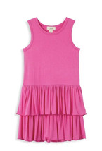 NWT PEEK Toddler Girls&#39; Ruffle Tiered Knit Dress Plum Size 2T - £8.86 GBP