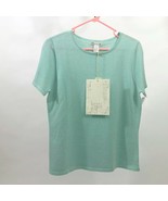 Mureli Women&#39;s Metallic Silver Thread Aqua Sweater Size Small - $356.15 MXN
