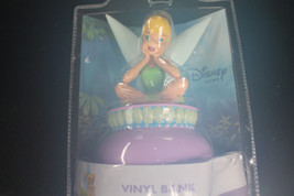Walt DISNEY Girls Gifts TINKERBELL Coin BANK  9&quot; ENESCO Fairy Baby Room ... - £21.98 GBP
