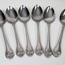 Reed & Barton Dinner Spoons Stainless 7 1/4 Inches RDS37 Lot of 6 Flatware - $11.04