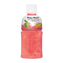 12 Bottles Mogu Mogu Pink Guava Juice Drink with Nata De Coco Pieces 320... - $57.09