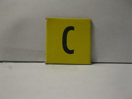 1958 Scrabble for Juniors Board Game Piece: Letter Tab - C - $0.75