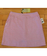 NWT Swing Control Beetroot Fuchsia &amp; White Pullon Stretch GOLF SKORT 4 &amp; 10 - $49.99