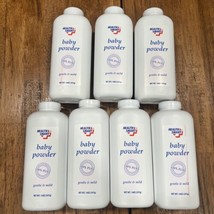 Health Smart Baby Powder 100% Pure Sensitive Formula Talc Talcum 14oz Lot of 7 - £37.48 GBP