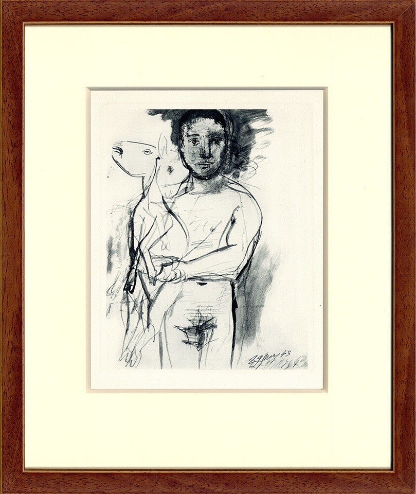 Pablo Picasso 1952 Lithograph, Plate 3, from Picasso Dessins, 1st Edition - $423.41 Pablo Picasso 1952 Lithograph, Plate 3, from Picasso Dessins, 1st Edition - $423.41