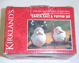 Short Santa Clause Salt and Pepper Shaker Set, Ceramic - £7.98 GBP
