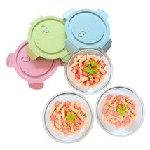 THY COLLECTIBLES Set of 3 Round Glass Lunch Storage Containers with Lids, Microw - $19.99+