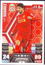 Topps Match Attax 2013-14 Premier League Liverpool Luis Suarez Card - $10.00