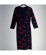 Lauren Ralph Lauren Black Printed Cleora Dress Size 6 - £26.32 GBP