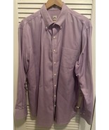 Peter Millar Men’s Dress Shirt XL Purple Nanoluxe Easycare Longsleeve - $25.97 CAD