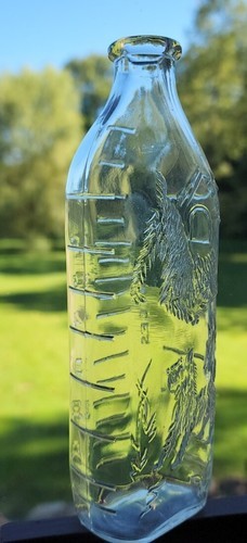 Vintage 1950's ~ Clear Glass ~ Baby Bottle ~ 8 Oz ~ "Dog" Nursing Bottle  Item image 2