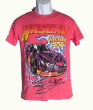 NASCAR Short Sleeve DAYTONA 500 Racing T-Shirt Pink Junior Medium - $147.77 MXN