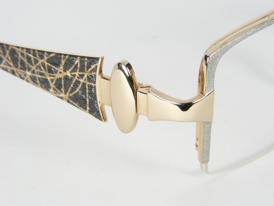 St.Moritz by AMA 4779 003 SILVER /GOLD EYEGLASSES PURE TITAN FRAME 51-17-135mm Item image 4