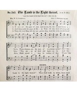 1883 Gospel Hymn Lamb Is The Light Sheet Music Victorian Religious ADBN1jjj - $19.99