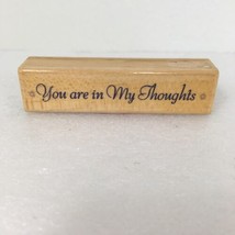 You Are In My Thoughts Hero Arts Rubber Stamp Wood-Mounted 3&quot; x 0.75&quot; Sy... - £8.68 GBP