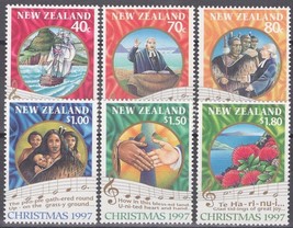 ZAYIX New Zealand 1452-1457 MNH 1st XMAS Christian Service Ships Music - £4.54 GBP